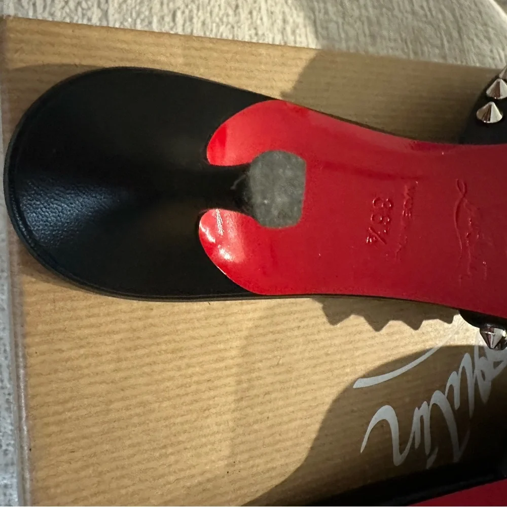 Christian Louboutin Black Studded Women's Shoes - Picture 6 of 6